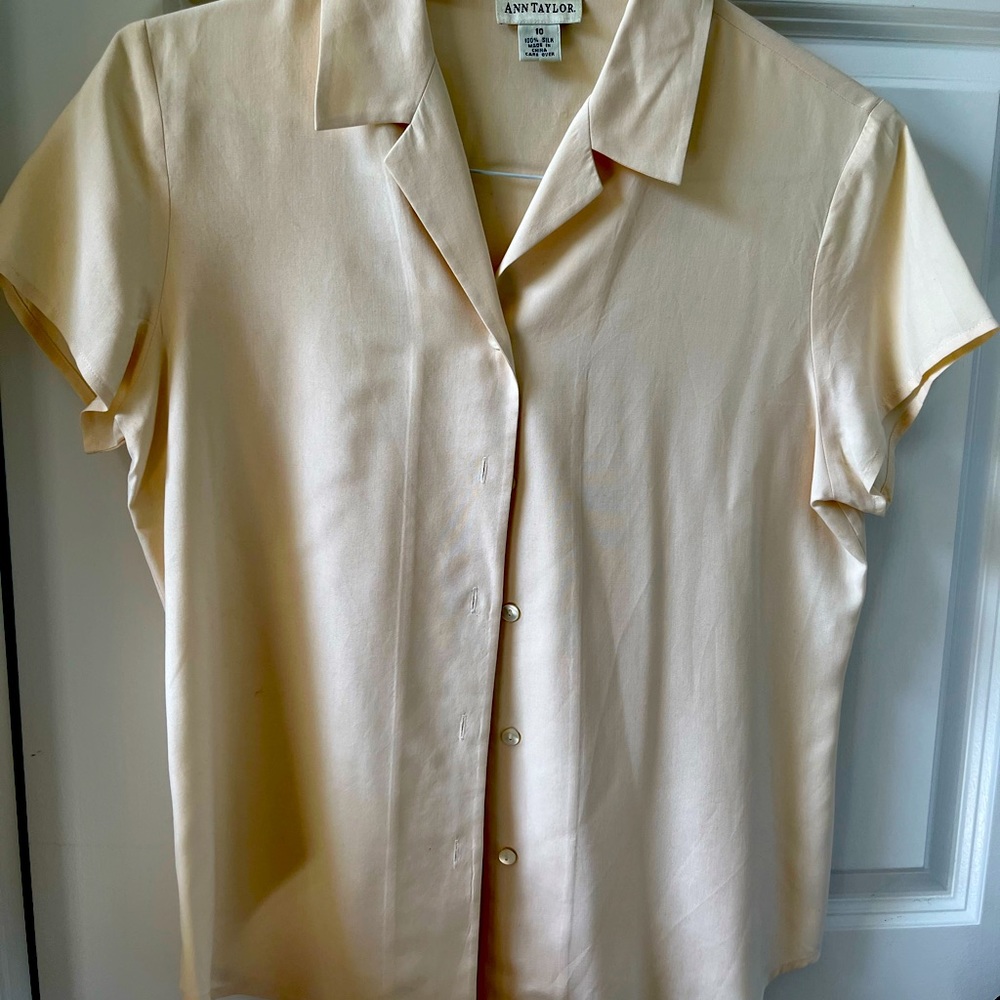 Cream blouse size 10
